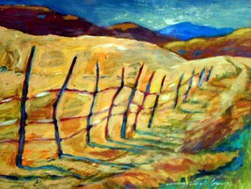 Giorgio Trobec - Picket Fence- Magnificent!! - Beautifully framed, a must have!!